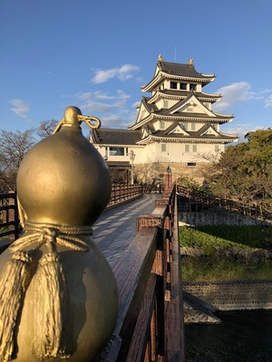 夕暮れの天守閣