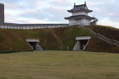 櫓と高層ビル