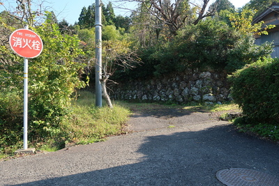 稲葉山城 観音堂への道の三叉路