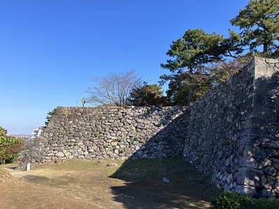 梅林公園下の高石垣