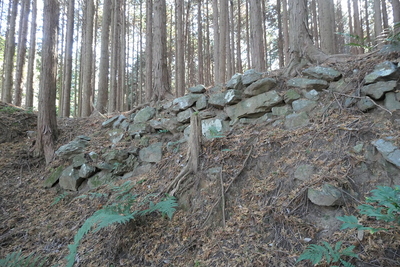 西郭北面の鉢巻石垣