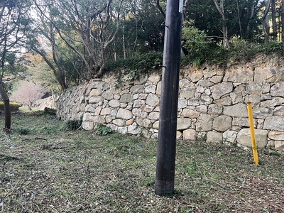 二の丸西側の石垣