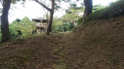 空堀と展望台