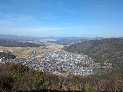 山頂から城下の風景