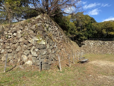 本丸北側の石垣