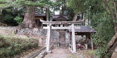 マークポイントにある神社