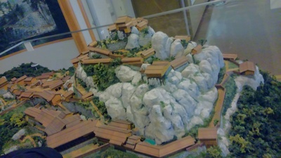 苗木遠山資料館の苗木城模型