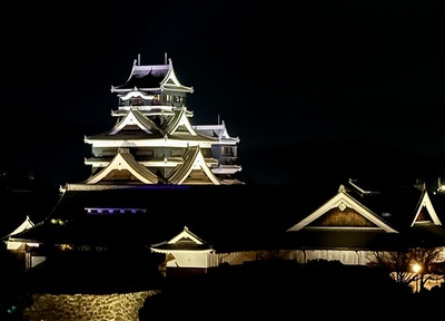 暮夜の熊本城