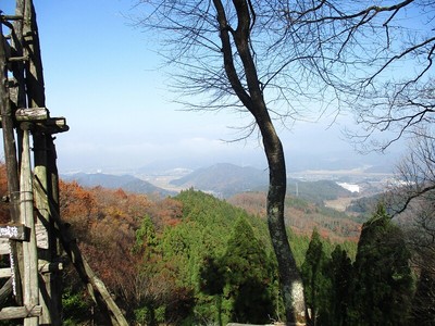 大櫓跡より北方向を望む