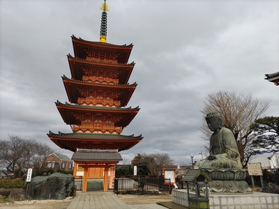 大仏様と五重塔