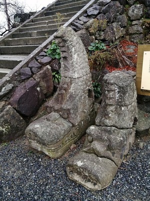 福井地震で落下した笏谷石の鯱