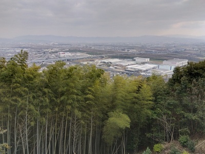 山崎合戦の地の眺望