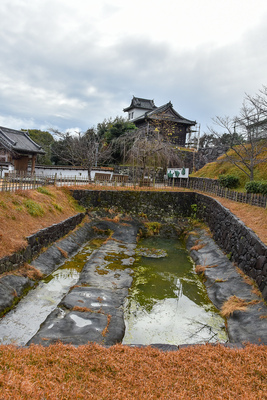 掛川城　十露盤堀