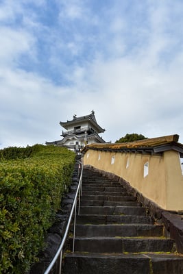 青空の掛川城