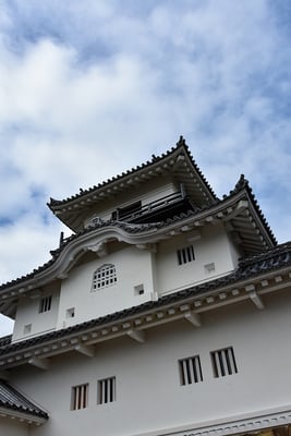 青空の掛川城天守閣