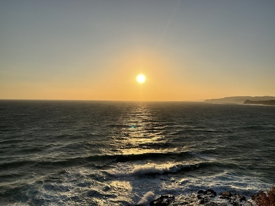 太平洋に沈む夕陽