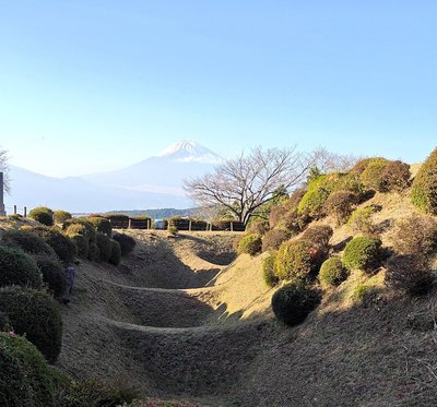 障子堀と富士山