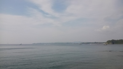 銅網海岸からの海