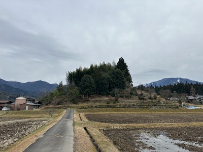 馬籠城趾。(北側)