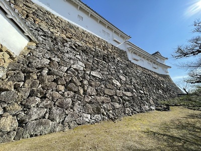 上山里丸石垣の稜線