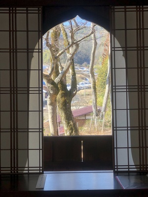 書院窓からの景色