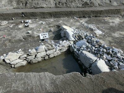 坂本城・石積み遺構