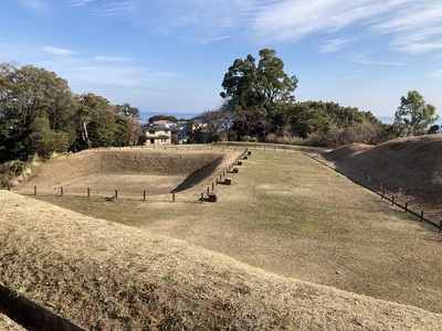 小田原城　三の丸外郭　新堀土塁