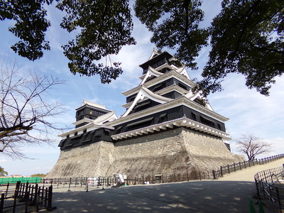 大天守と小天守の西側