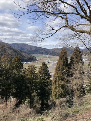 塩硝蔵跡から見る福井方面