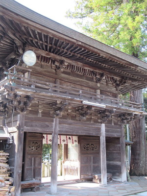 菅生石部神社・神門