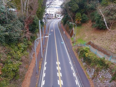 三の丸と二の丸の大堀切