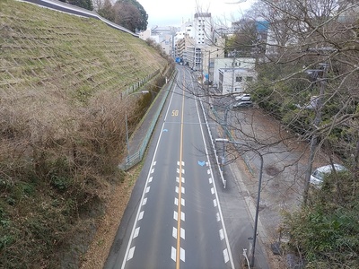 二の丸・三の丸を分ける堀切