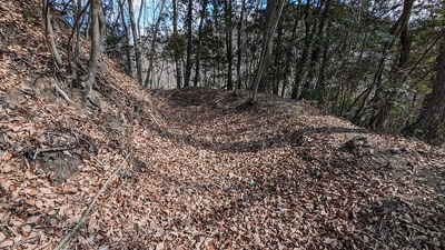 三の郭の横堀