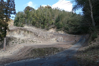 浅谷城 登城口へ至る道