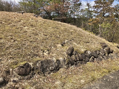 東端部の石垣