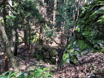 清水谷丸子岩下の石垣