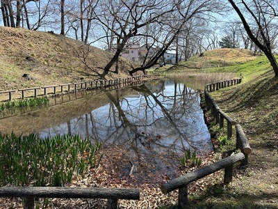 本丸と伯耆郭の間の水堀