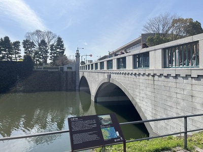 東から見た竹橋門跡