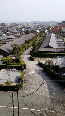 松阪城から見る武家屋敷