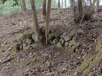 Ⅲ曲輪群跡の石垣