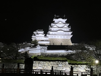 ライトアップの姫路城