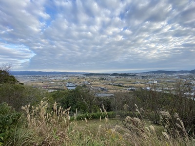 本丸跡から太平洋を望む