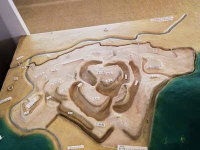 岩崎城跡模式地形模型
