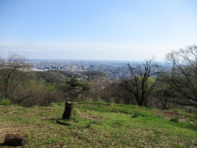 見附出丸より太田市街を望む