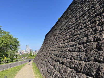 仙台城本丸北壁石垣