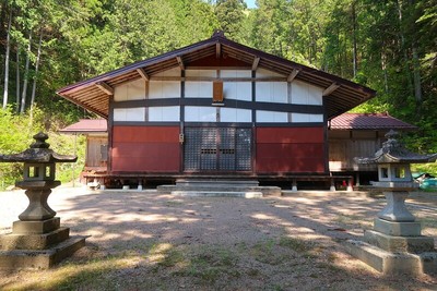 梨打城 城址への登り口のある菅原神社