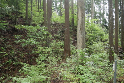 四郭の切岸