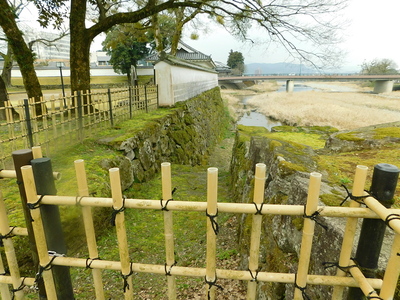 人吉城・総曲輪の石垣と隅櫓