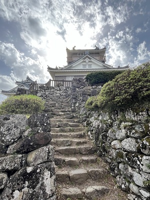 天守(石段口より)