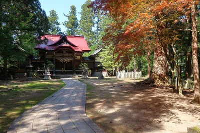 八幡山城 主郭跡（朝浦八幡宮）